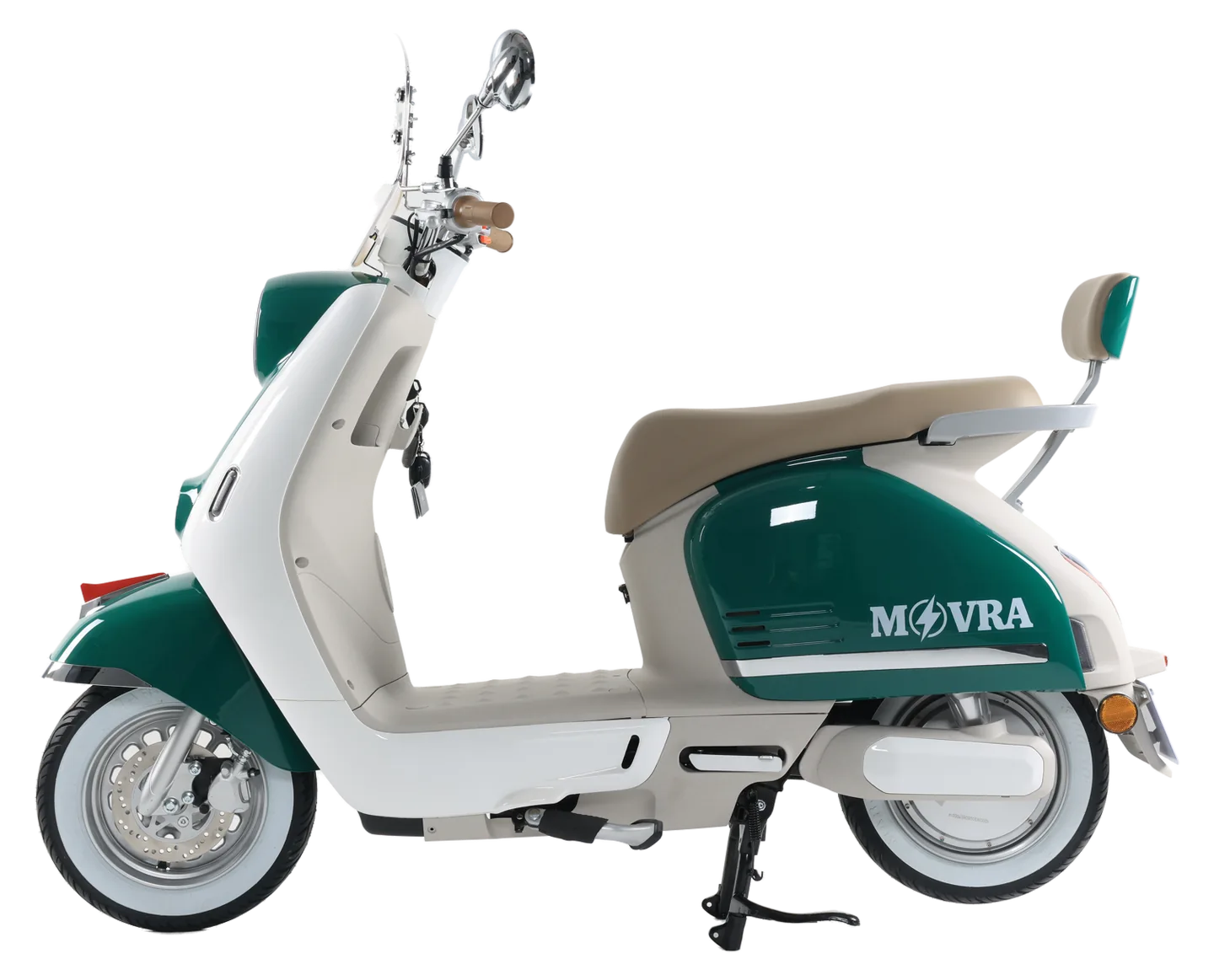 MOVRA ML, moto elétrica 1000 W, vista em três quartos, recortada sem fundo