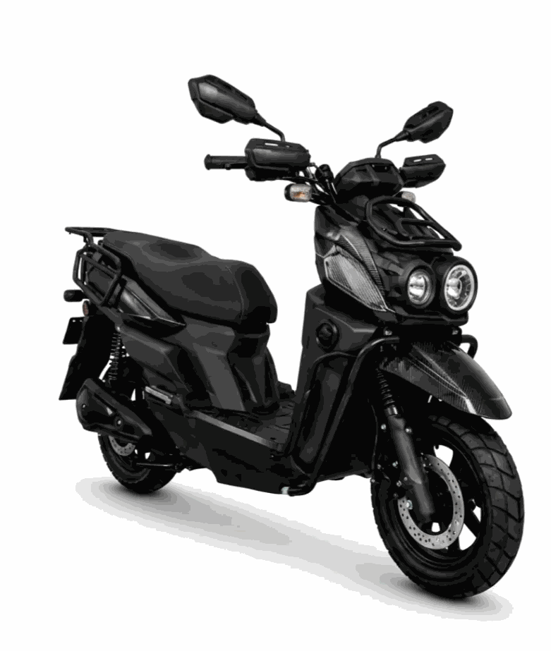 MOVRA AG11 TANK, moto elétrica 1000 W, vista em três quartos em estúdio