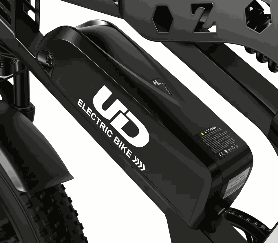 MOVRA ATV20 preto, bike elétrica 1000 W, detalhe em estúdio