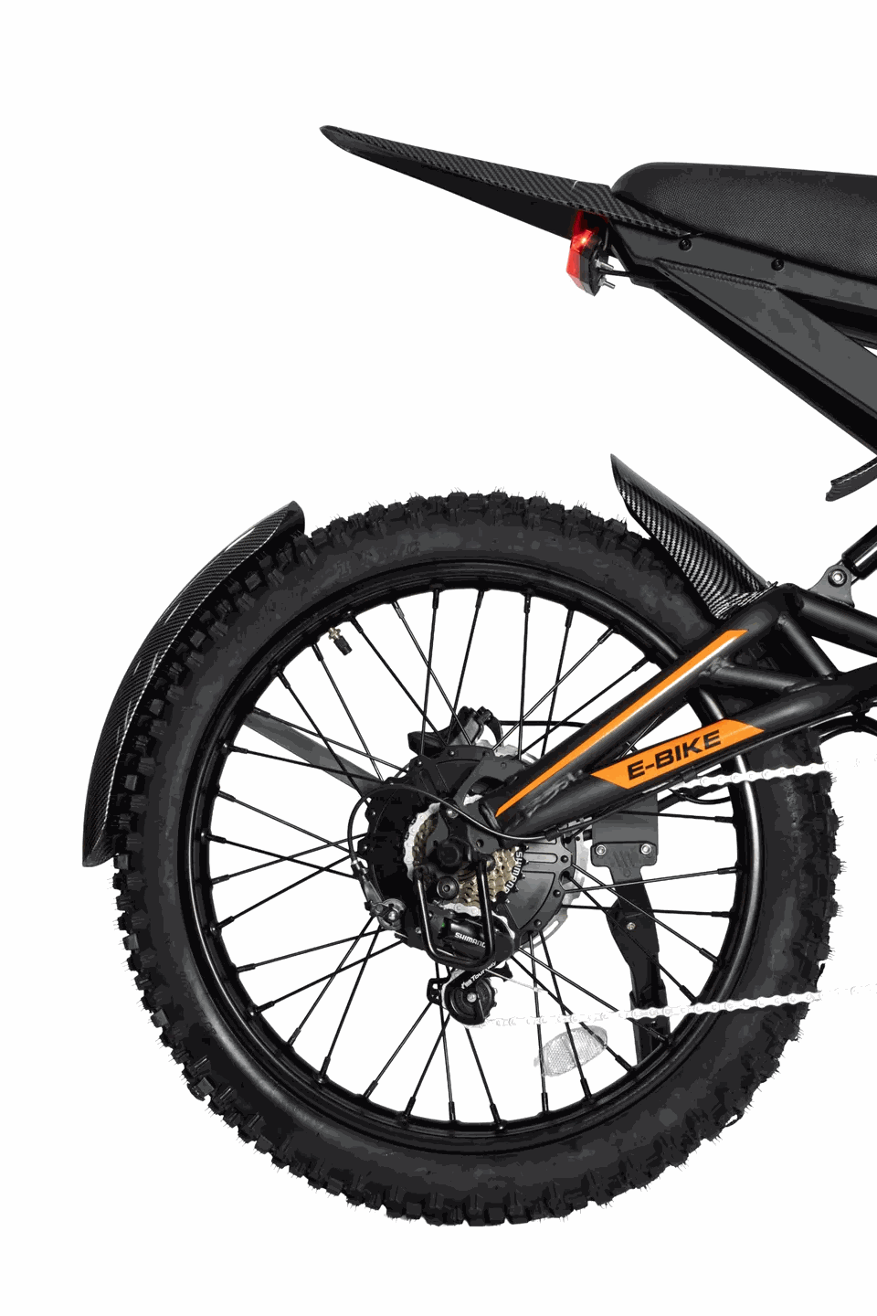 MOVRA GT 2000 preto, bike elétrica 1000 W, vista frontal em estúdio