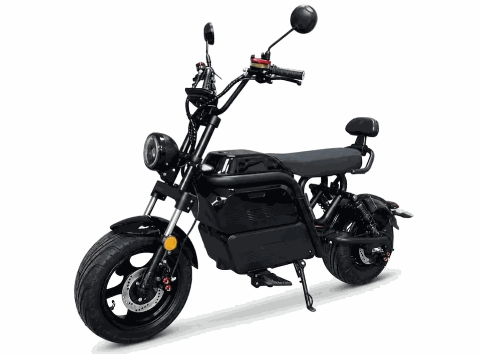 MOVRA HL7 O.C, moto elétrica 1000 W, vista em três quartos em estúdio