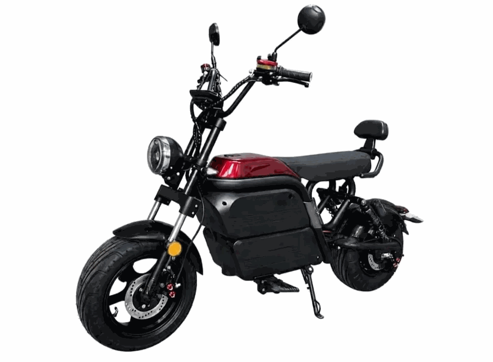 MOVRA HL7 O.C, moto elétrica 1000 W, vista em três quartos em estúdio