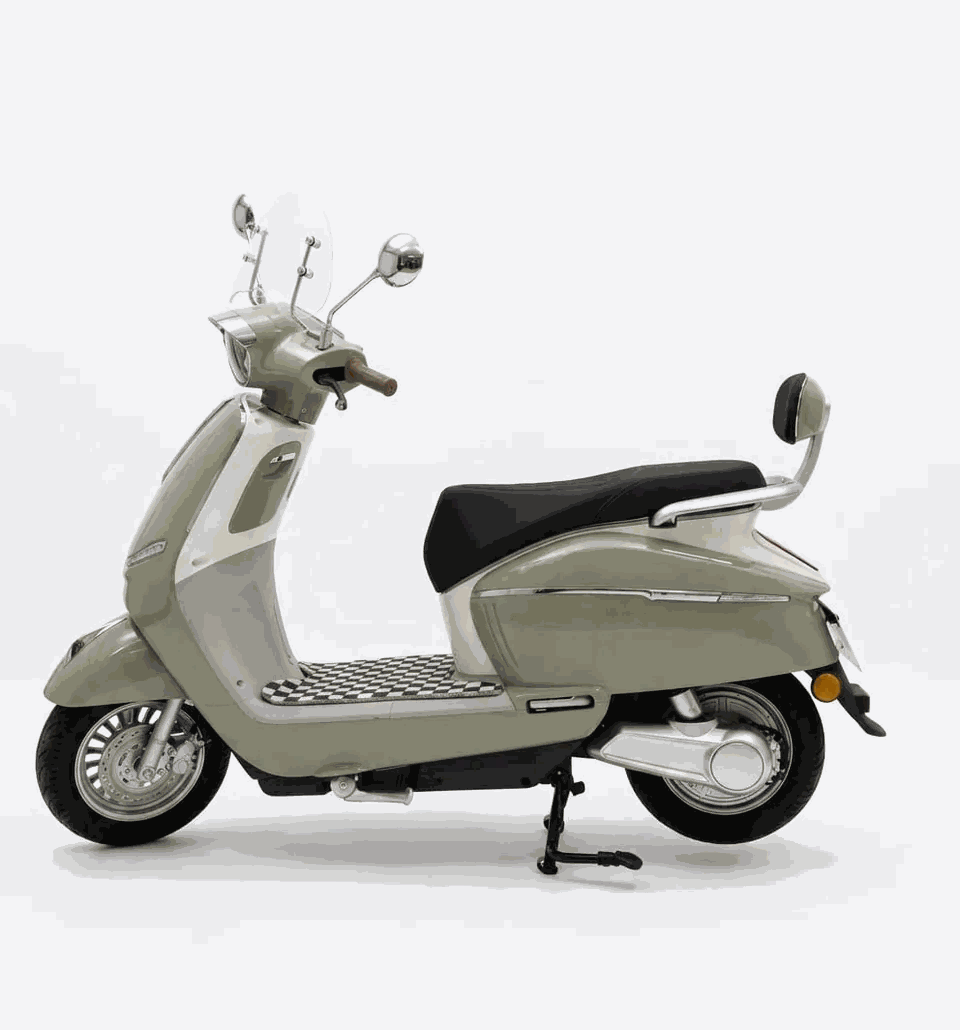 MOVRA T3AG, moto elétrica 1000 W, vista em três quartos em estúdio