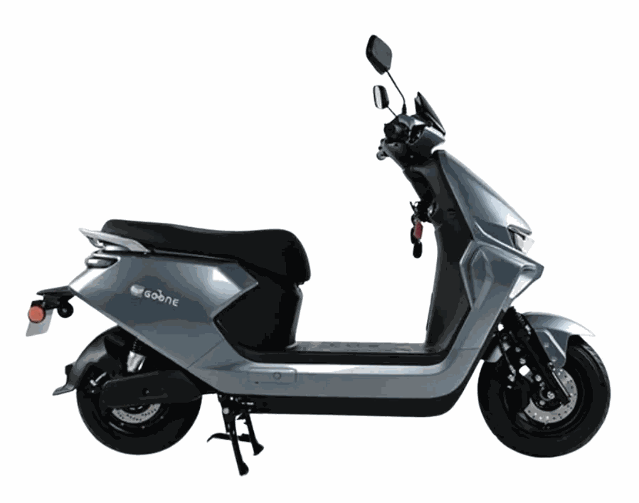 MOVRA Y9, moto elétrica 1000 W, vista lateral em estúdio