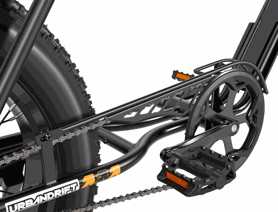 MOVRA Z7 preto, bike elétrica 750 W, detalhe em estúdio